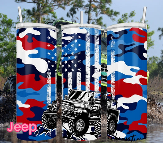 20oz stainless sublimation Jeep