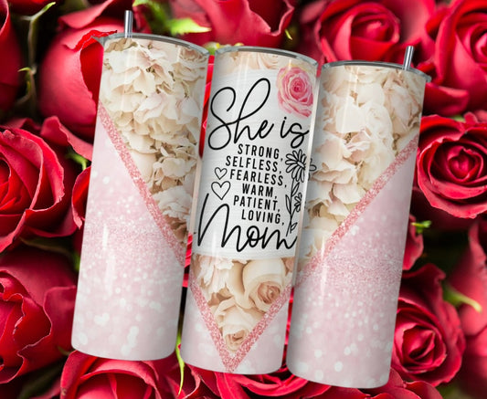 20oz She is Sublimation Tumbler.