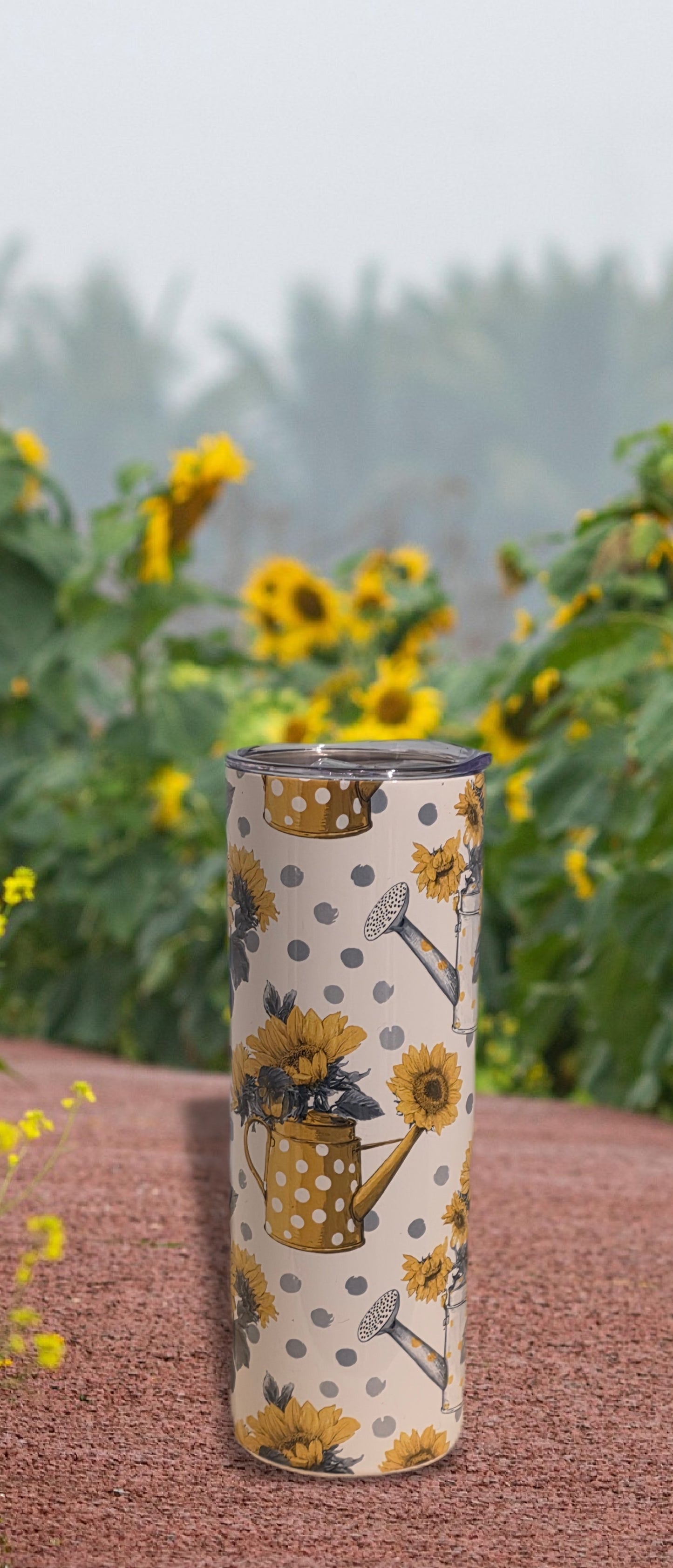 20oz Garden Sunflower Sublimation stainless tumbler