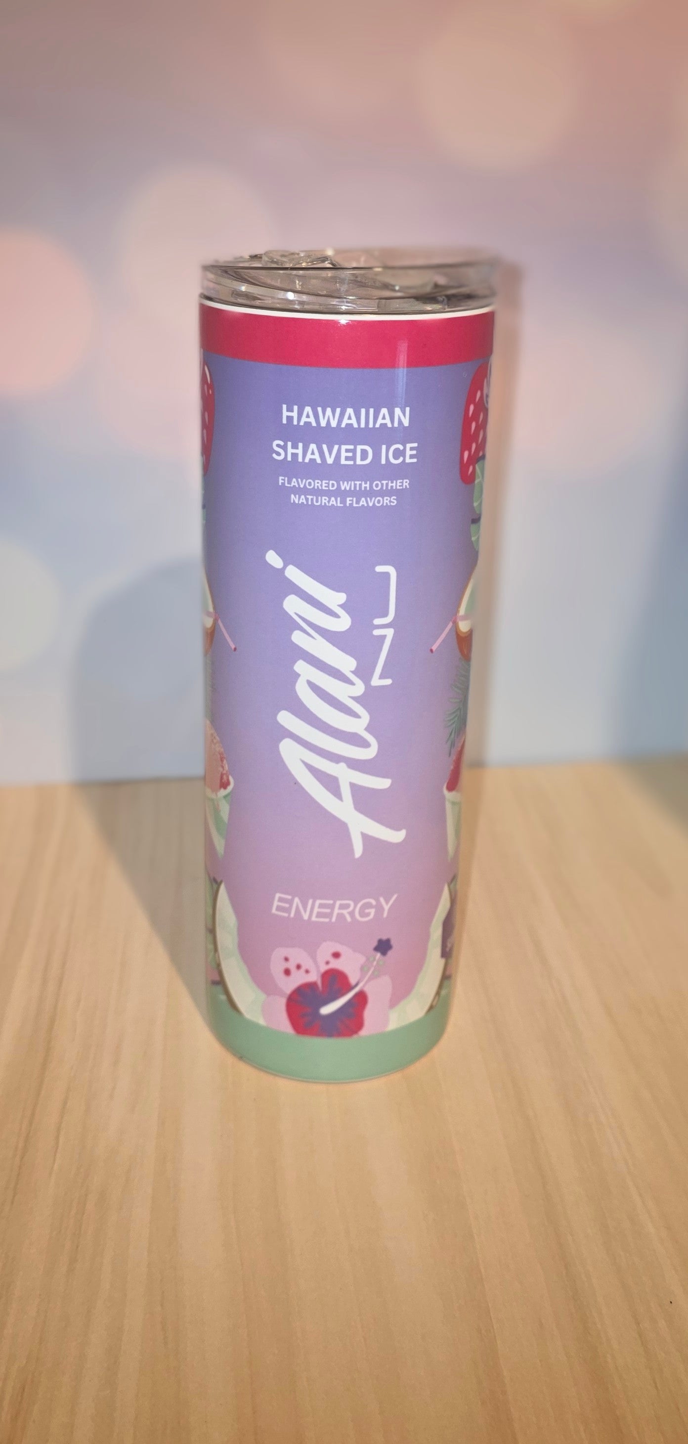 20oz Energy drink Sublimation Straight Skinny Stainless Tumbler